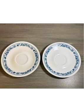 Lot Of 2 Corelle Old Town Blue Onion Saucers